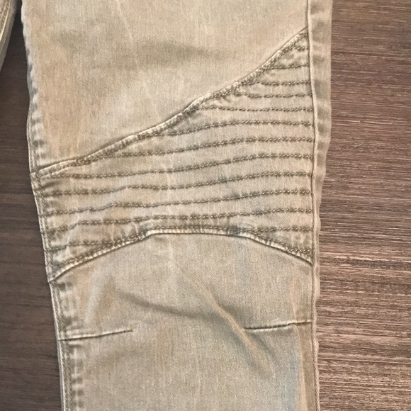 Express olive green moto jeans - Picture 2 of 5